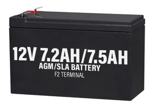 12 Volt 7.2AH / 7.5AH AGM Battery F2 Terminal