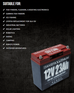DAKOTA LITHIUM 12V 23AH BATTERY image 1