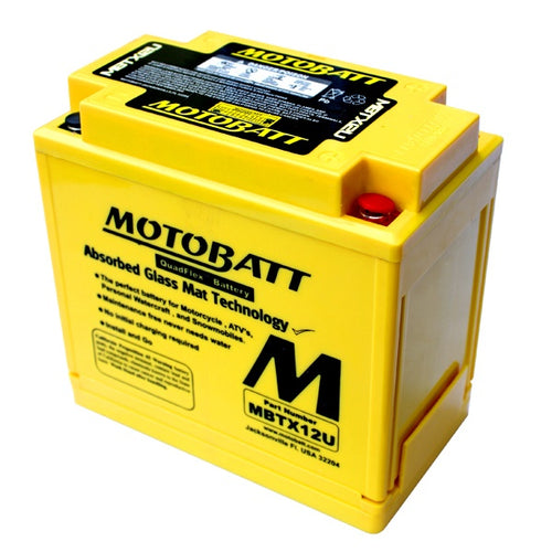 MBTX12U : Motobatt 12V 200CCA 14AH Powersport Battery