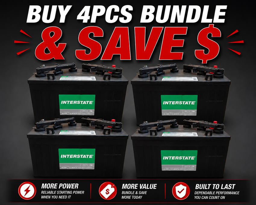 Interstate 48V Golf Cart Battery Set