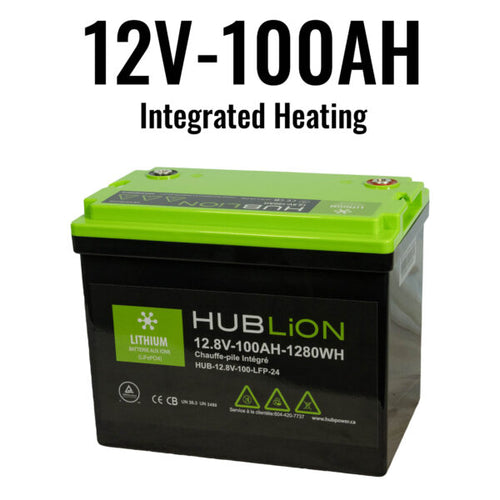 HUB-12.8V-100-LFP24 DEEP CYCLE LIFEPO4 BATTERY