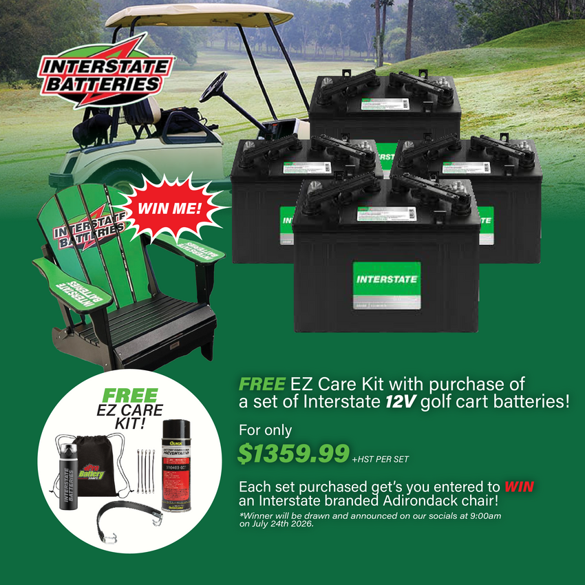 Interstate 12V Golf Cart Battery Set