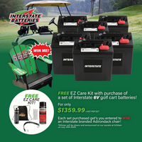 Interstate 6v Golf Cart Battery Set