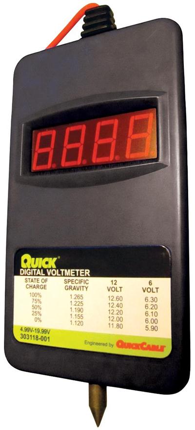 QC-303118-2001 : Digital Voltmeter 6/12V