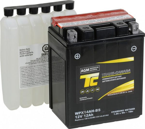 WPX14AH-BS Powersport Battery