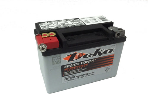 PC-ETX9 : Deka 12V ETX Powersports AGM 120CCA Battery