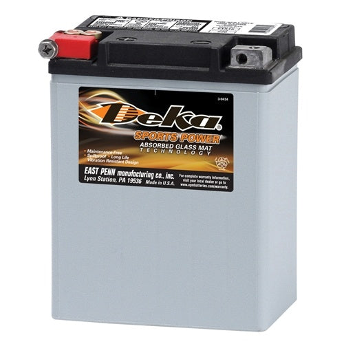 PC-ETX15 : Deka 12V ETX Powersports AGM 220CCA Battery