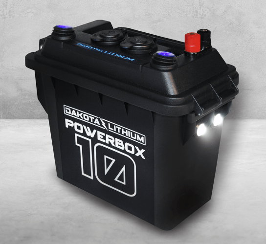 DAKOTA LITHIUM POWERBOX 10, 12V 10AH BATTERY & CHARGER INCLUDED